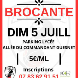 INSCRIPTION  A LA BROCANTE / VIDE GRENIER DU 15 JUILLET 2026